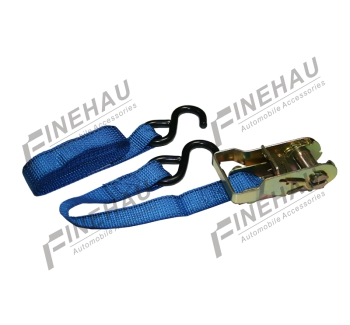 #8112 3000lbs Ratchet Tie Down with S Hooks