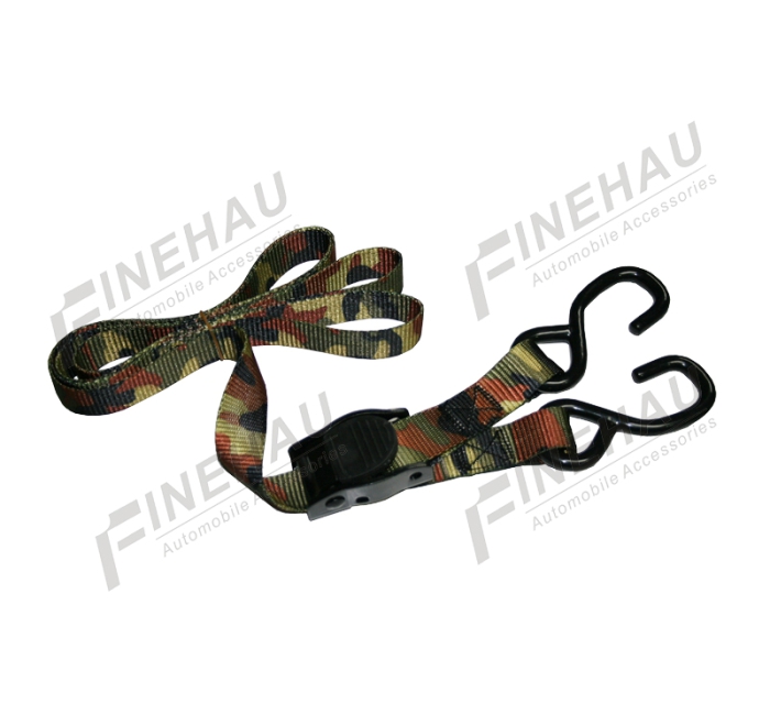 #7113 Camo Heavy Duty Cambuckle Tie Down with Hooks 2100lbs