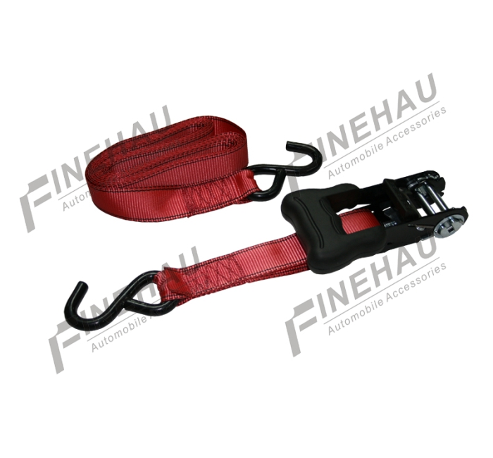 #8203 2100lbs 1-1/4" Ratchet Tie Down with S Hook