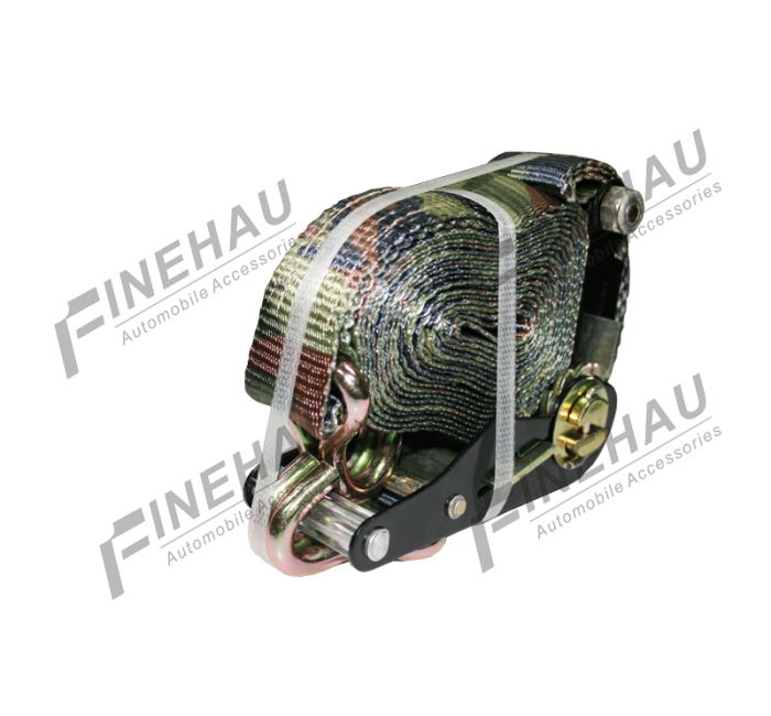 #8419 10000lbs 2" Ratchet Tie Down with Double J Hook