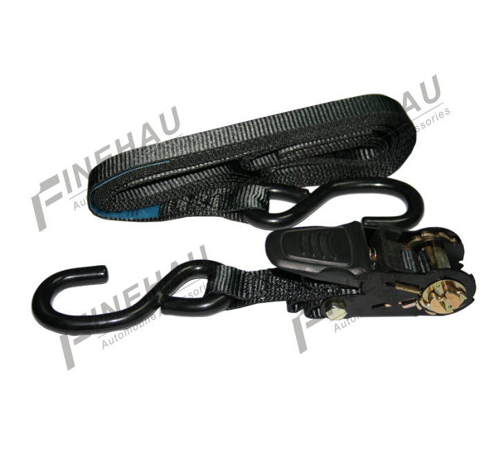 #8120 2200lbs 1" Ratchet Tie Down with S Hook