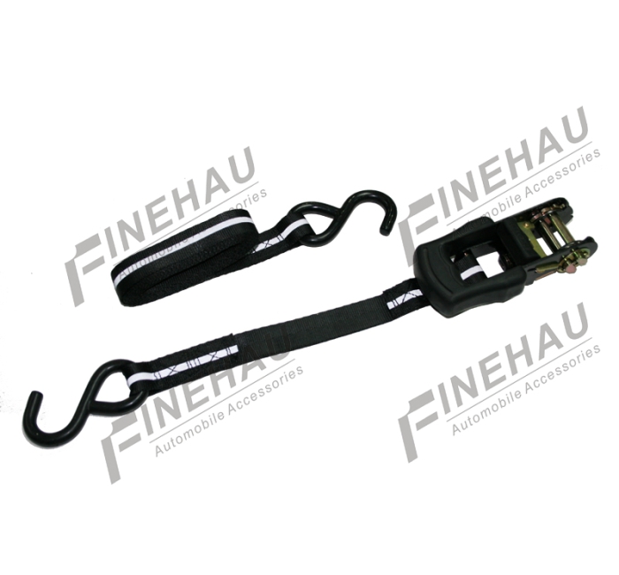 #8122 1900lbs 1" Heavy Duty Ratchet Tie Down with S Hook